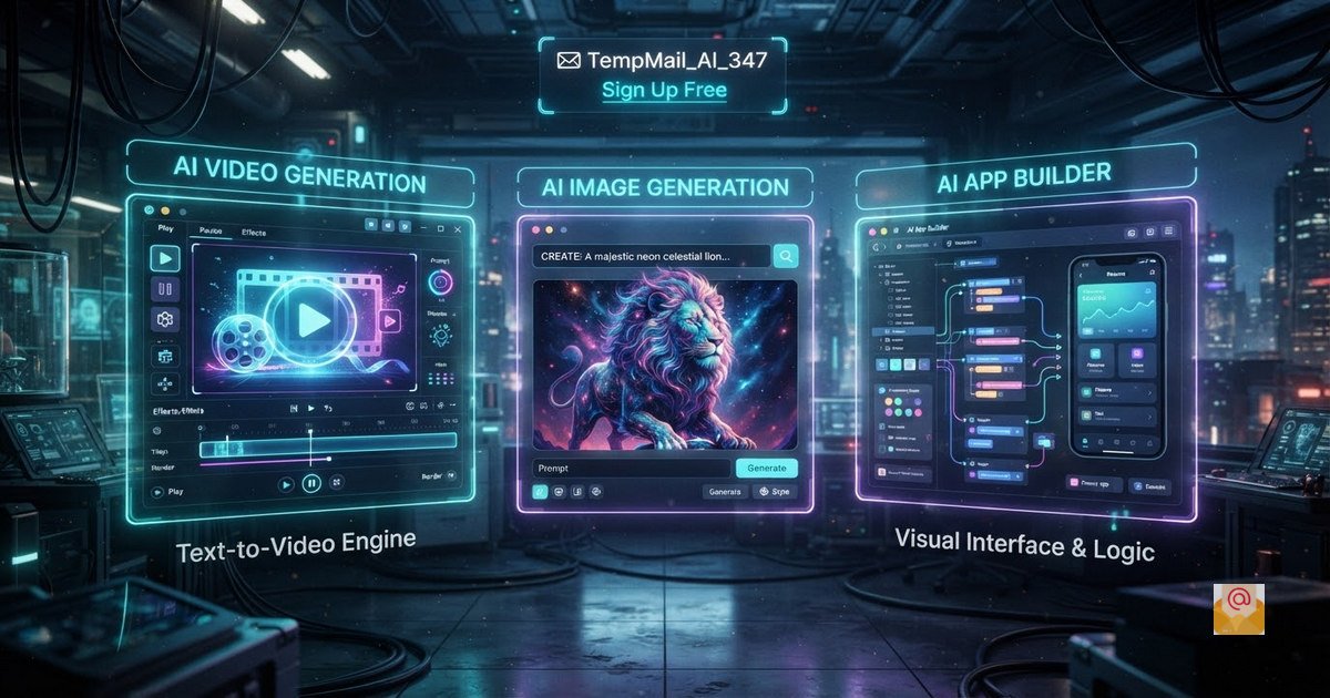 Temp Mail for AI Tools - Video and Image Generators